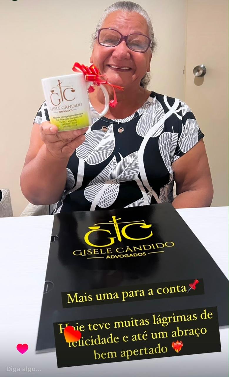 Dra. Gisele Cândido e cliente